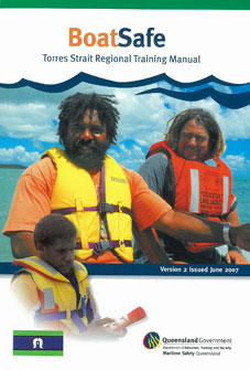 image of the front cover of the BoatSafe Workbook for Torres Strait