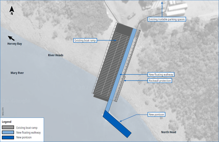 River Heads Boating Facilities project map