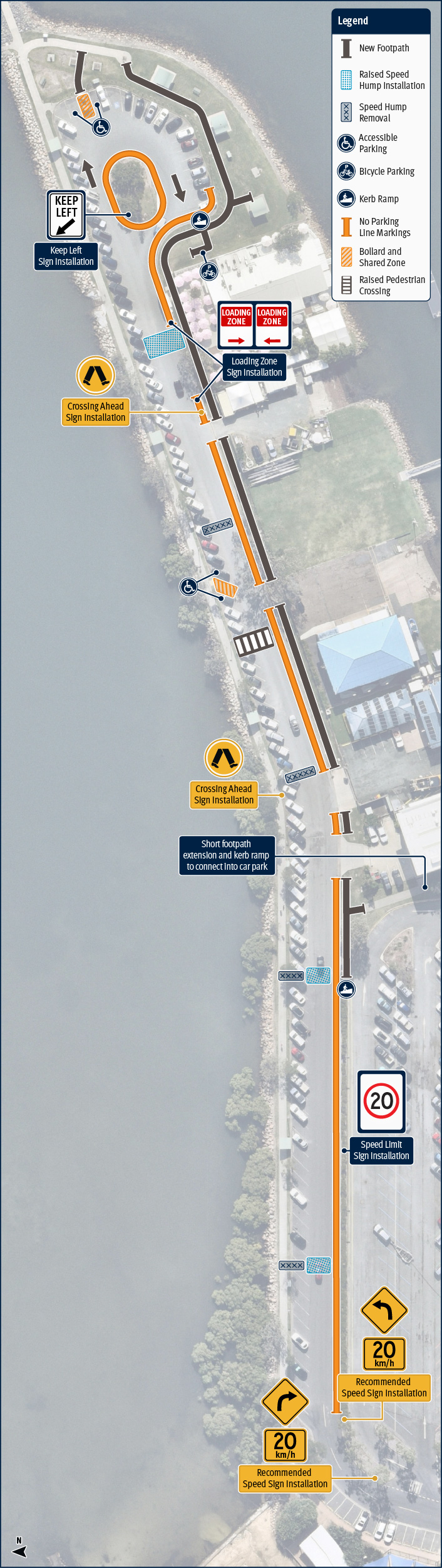 Manly State Boat Harbour - Trafalgar Street & Norfolk Point parking facility - safety, accessibility and connectivity upgrade project