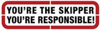 You're the skipper, you're responsible logo