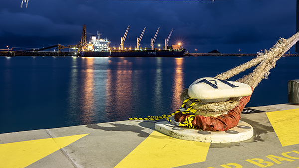 Port by the water