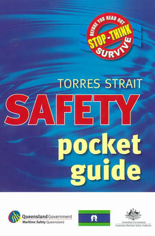 image of the cover of a safety pocket handbook for the Torres Strait region