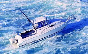 An image of a boat crossing a bar